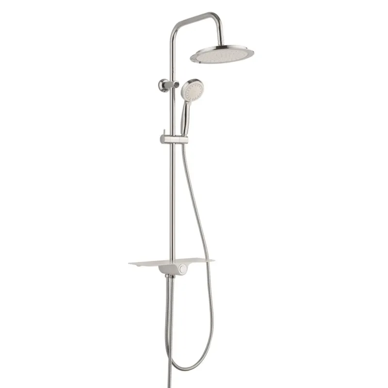 Regendouche Opbouwset Schutte Aquastar 5 Functies met Planchet Chroom Wit Shop Nu