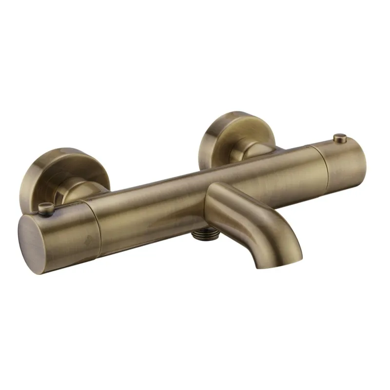 Badkraan Opbouw Salenzi Giro Gegalvaniseerd Geborsteld Messing Goud Koop Online