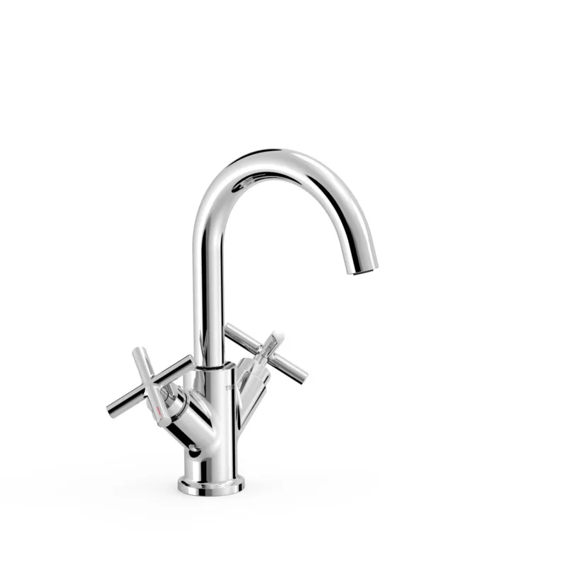 Wastafelmengkraan Tres Mont Blanc 2-Kruisgreep Chroom Weekendaanbieding