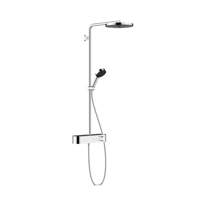 Regendouche set HansGrohe Pulsify S Showerpipe 260 1 Jet EcoSmart Met ShowerTablet Select 400 Chroom Laatste Kans