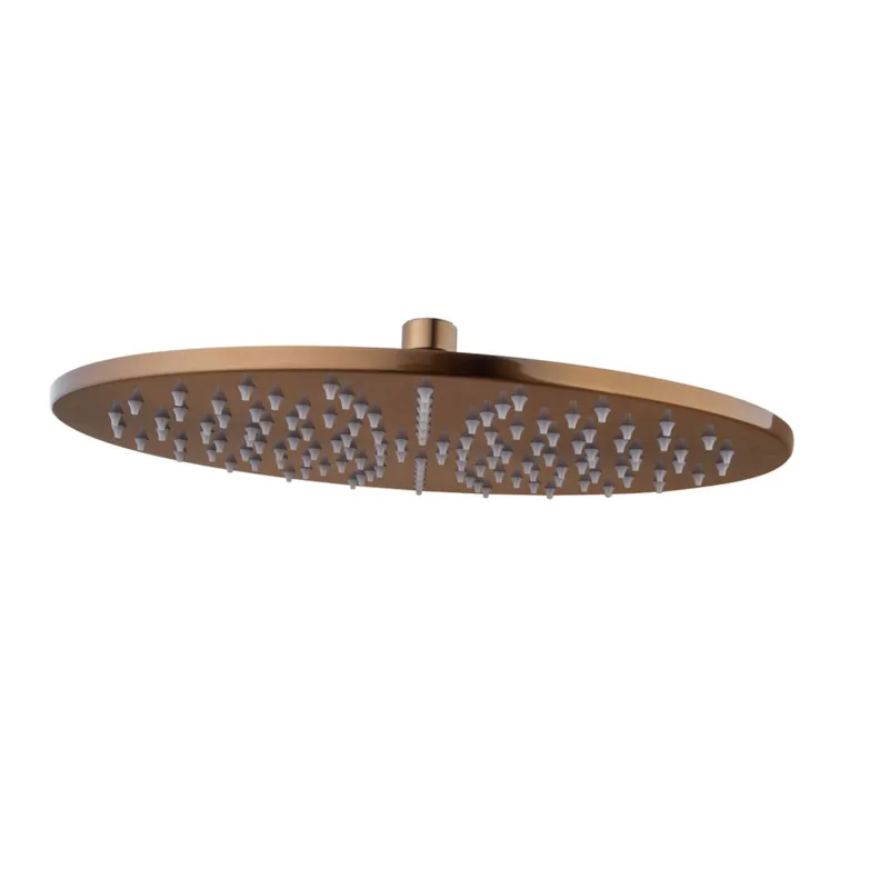 Hoofddouche Wiesbaden Caral Rond 30 x 0,8 cm Geborsteld Brons Koper Direct Verzonden