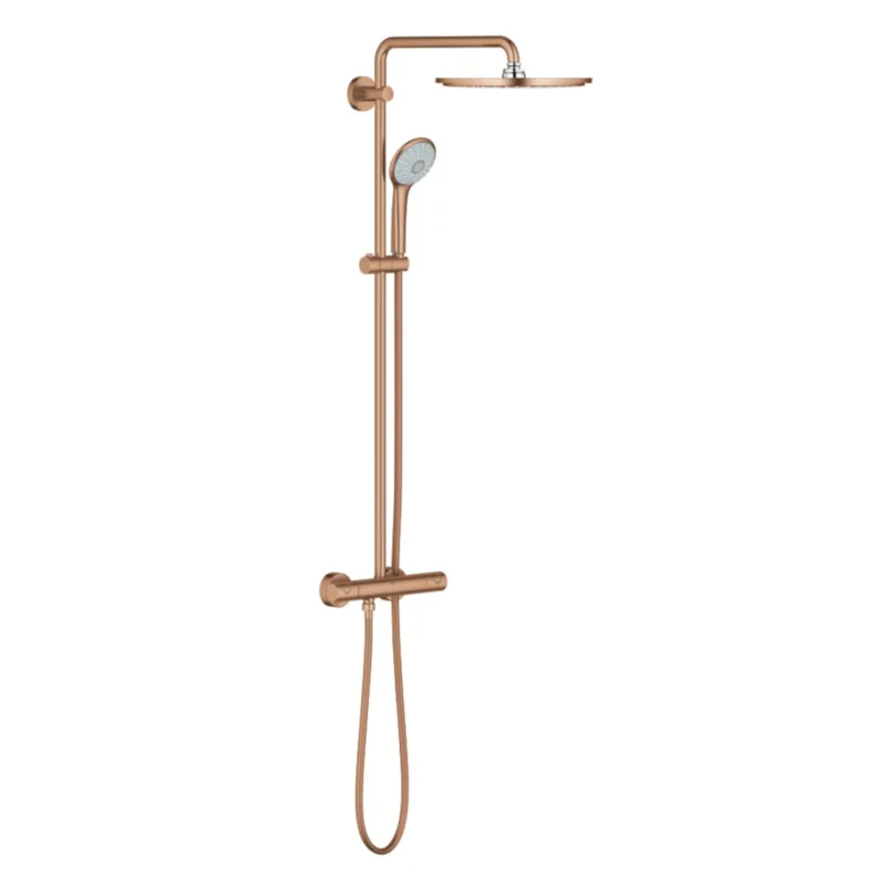 Regendoucheset Grohe Euphoria System Met Opbouw Thermostaatkraan Warm Sunset Geborsteld Koop Online