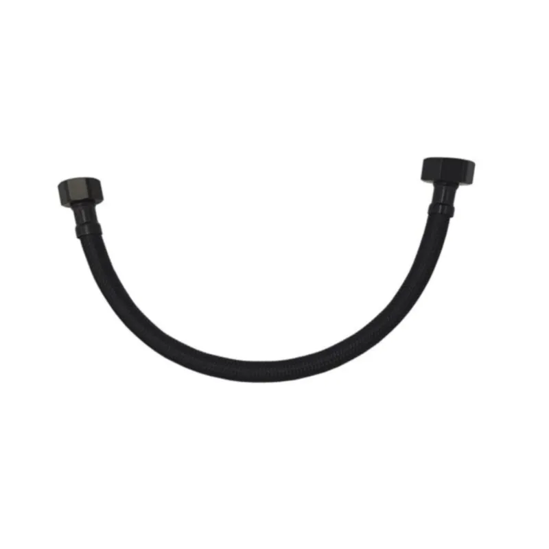 Flexibele Aansluitslang Sanilux Nylon Slang 1/2" x 3/8" Mat Zwart Alleen Vandaag