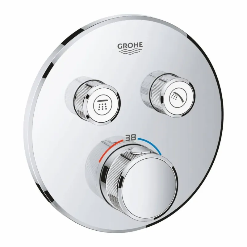 Douchethermostaat Grohe Grohtherm Smartcontrol Afdekset met Omstel Rond Chroom Merkproduct