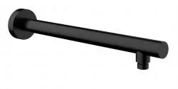 Favoriet Wiesbaden luxe douche-arm rond muurbev.45cm mat-zwart