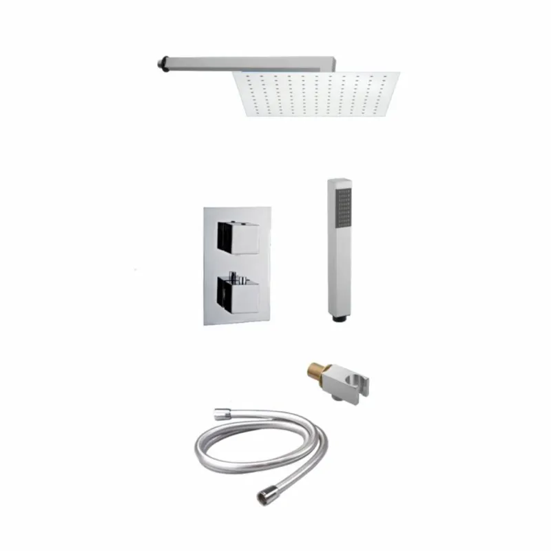Inbouw Doucheset Naxo Type 4 Douchekop 20 En 30 Cm Vierkant Premium