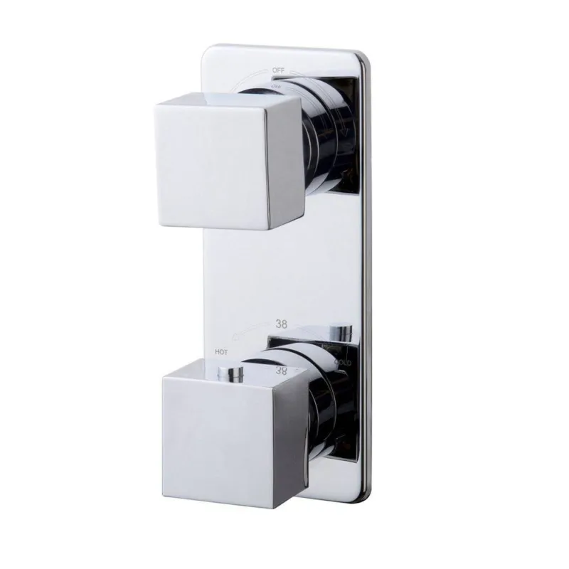 Koop Online Ceres Square Inbouw 2-Wegs Douchethermostaat Vierkant Chroom