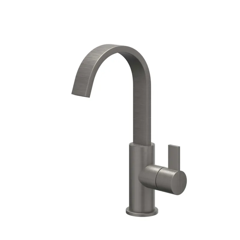 Direct Verzonden Wastafelkraan IVY Pact Coldstart Draaibare Cascade Geborsteld Metal Black PVD
