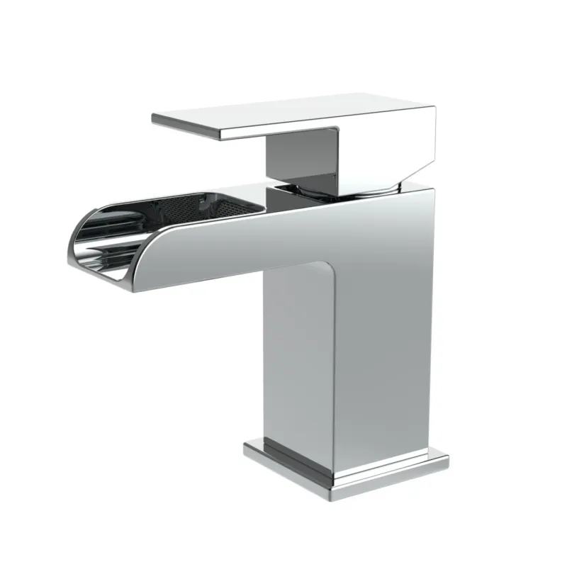 Finale Uitverkoop Wastafelmengkraan Aquasplash Colorato Vierkant Eenhandel Square Waterval Chroom