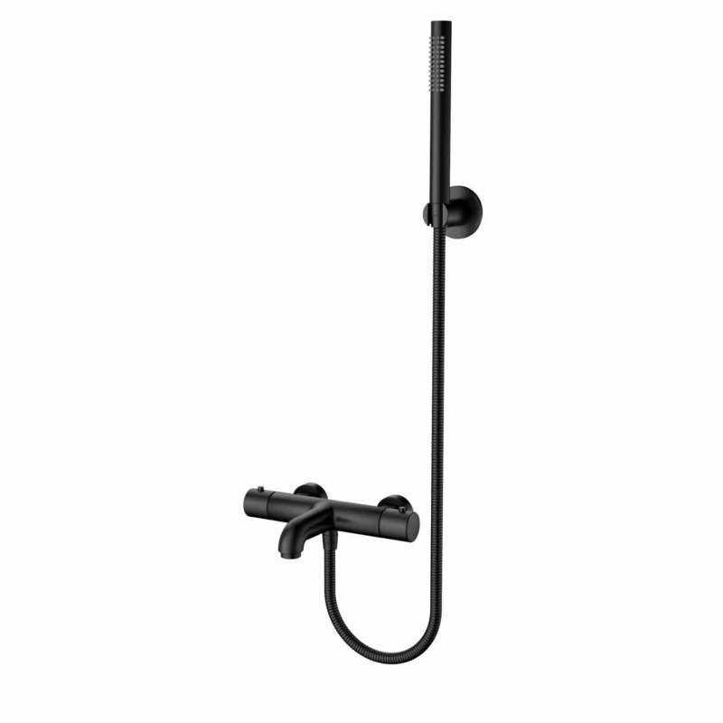 Bad/Douchekraan Aquasplash Colorato Opbouw Thermostatisch Mat Zwart Favoriet