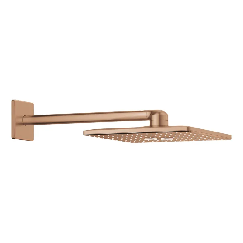Regendoucheset Grohe Rainshower SmartActive Cube 31 cm met Wandarm Warm Sunset Geborsteld Korting