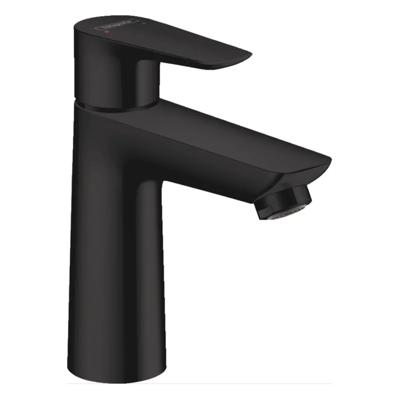 Uitverkoop Wastafelmengkraan Talis E 110 HansGrohe Eengreeps met Trekwaste Mat Zwart