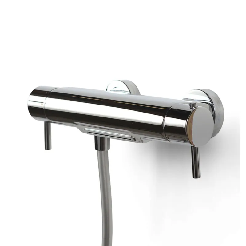 Badkraan Waterval Bongio Squadra Opbouw Thermostatisch met Omstel RVS Must-Have