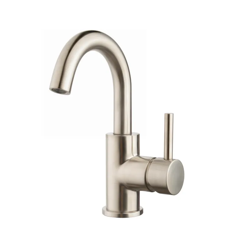 Goedkoop Opbouw Wastafelkraan Wiesbaden Caral met Draaibare Uitloop RVS Look PVD Coating