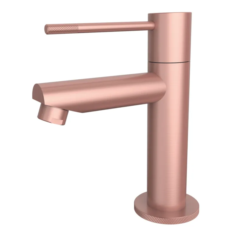 Toiletkraan Best Design Lyon-Ribera Uitloop Recht 14 cm 1-hendel Mat Rose Goud Premium
