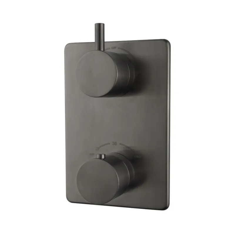 Afbouwdeel Wiesbaden Caral Inbouw Douche Thermostaatkraan 2-Weg Gunmetal Seizoensaanbieding