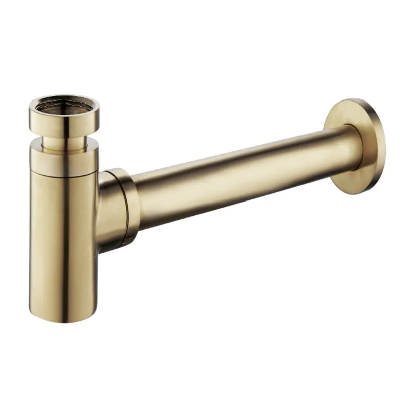 Dagaanbieding Sifon Wiesbaden 5/4 laag Geborsteld Messing Goud