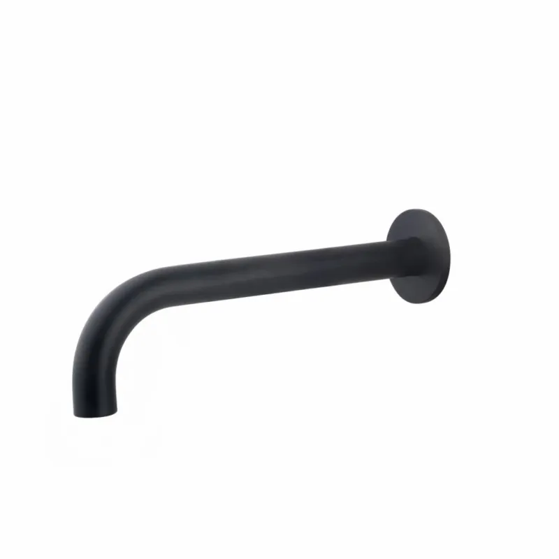 AQS Wastafelkraan Uitloop Rond 26 cm Mat Zwart Betrouwbaar