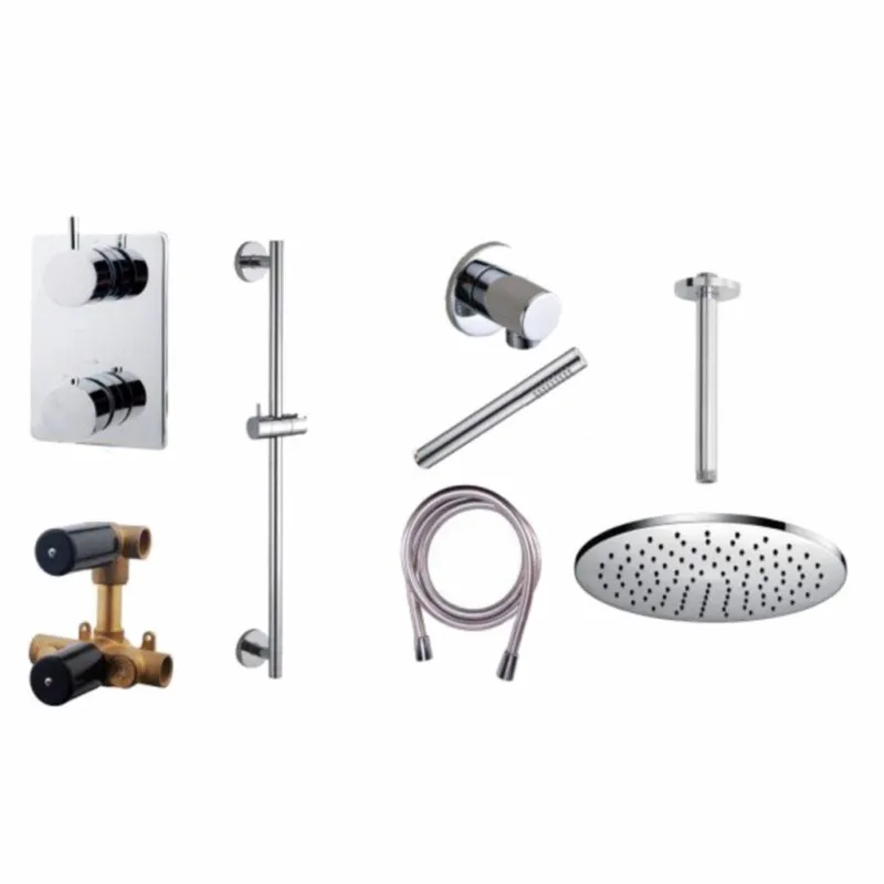 Wiesbaden one-pack inbouwthermostaatset type 112 (30cm) Merkproduct