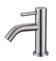 Weekendaanbieding Wiesbaden 304-Verona RVS toiletkraan 1/2‘‘ gebogen uitloop