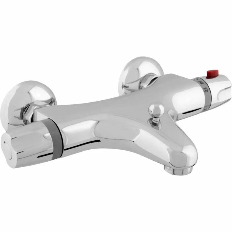Thermostatische Badkraan Surf met Temperatuur Blokkering Chroom Gratis Retour