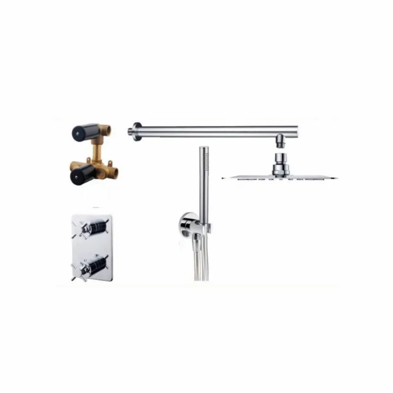 Thermostatische Inbouw Regendoucheset Chroom 20 Cm Speciale Aanbieding