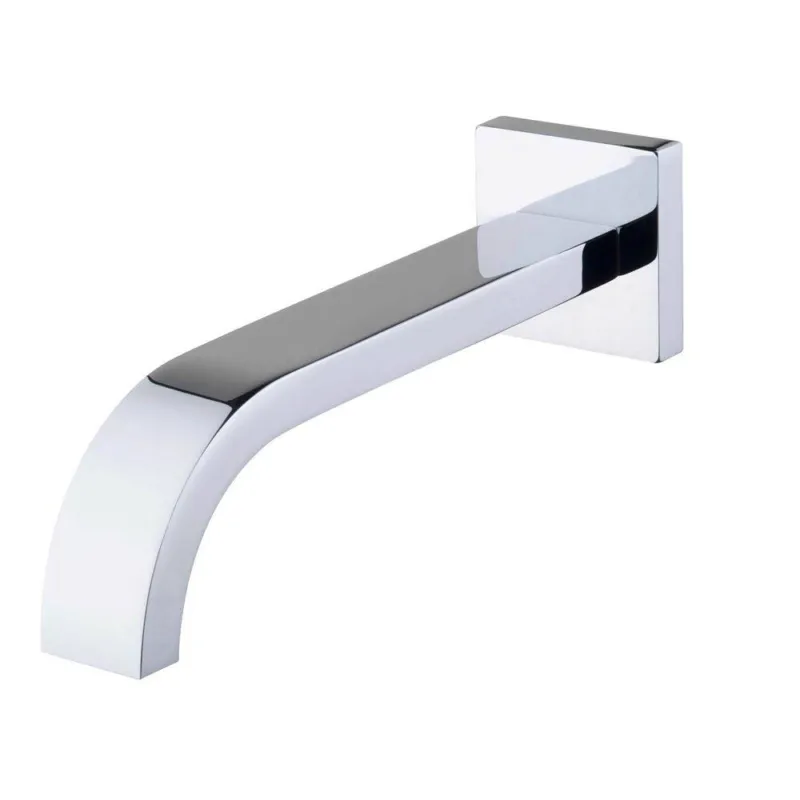 Inbouw-Baduitloop Vierkant 22 Cm 1/2" Chroom Premium
