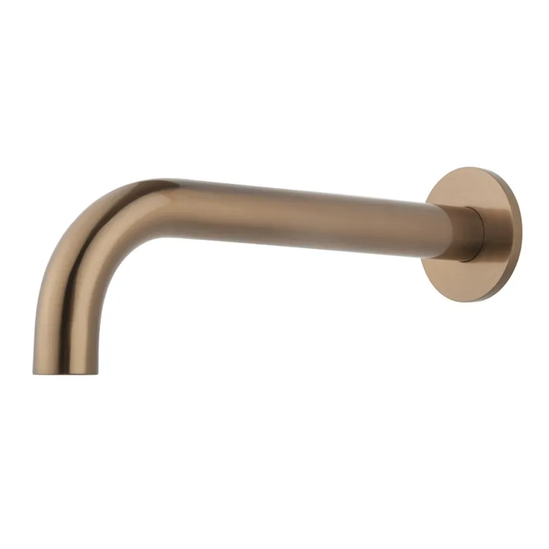 Beste Prijs Baduitloop Inbouw Wiesbaden Caral Rond 25 Cm 1/2 Geborsteld Brons Koper