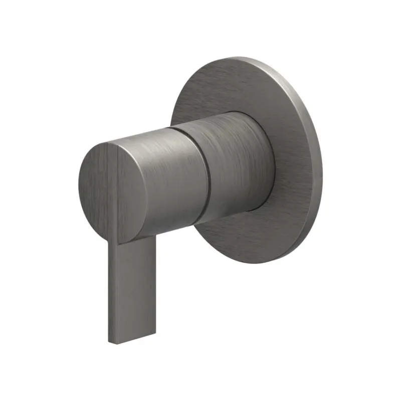 Korting Afbouwdeel IVY Pact Inbouw douchemengkraan Met Ronde Rozet Geborsteld Metal Black PVD