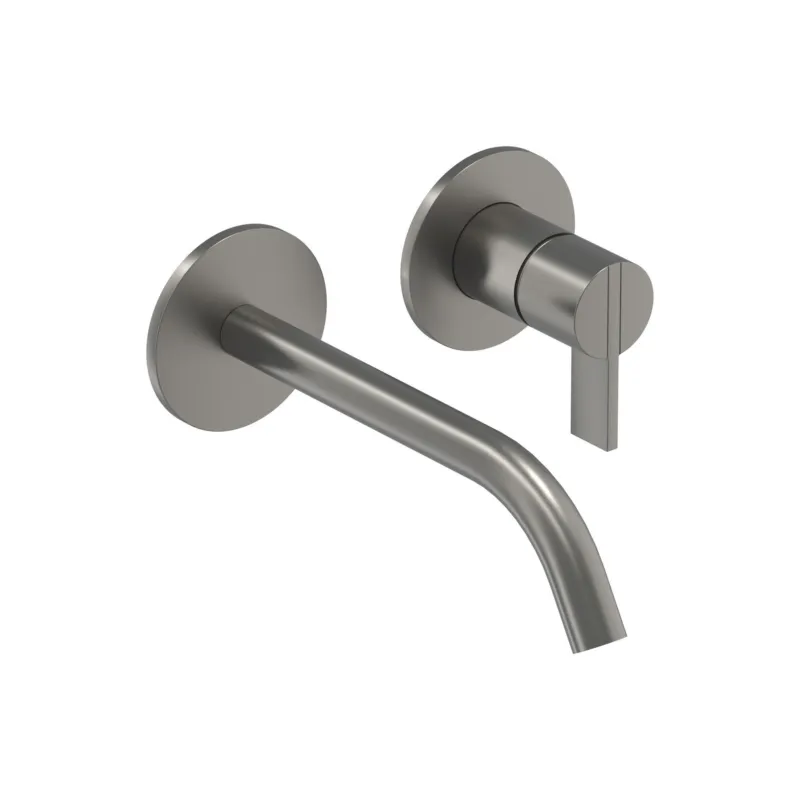 Inbouw Wastafelmengkraan IVY Pact 2-gats Coldstart Geborsteld Metal Black PVD Tijdelijk Beschikbaar