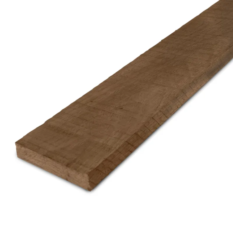 Goedkoop thermo - plank Thermo fraké plank - 26x130 mm - fijnbezaagd / ruw - plank voor buiten - thermisch gemodificeerd frake hout KD 8-12% - Thermo fraké plank - 26x130 mm - ruw: 180 cm