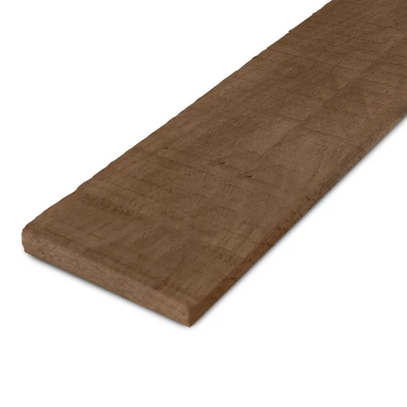 thermo - plank Thermo fraké plank - 26x205 mm - fijnbezaagd / ruw - plank voor buiten - thermisch gemodificeerd frake hout KD 8-12% - Thermo fraké plank - 26x205 mm - ruw: 215 cm Beste Prijs