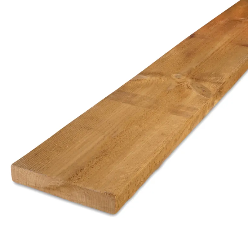 Direct Beschikbaar thermo - plank Thermo grenen plank - 32x200 mm - fijnbezaagd / ruw - plank voor buiten - thermisch gemodificeerd grenenhout KD 8-12% - Thermo grenen plank - 32x200 mm - ruw: 420 cm