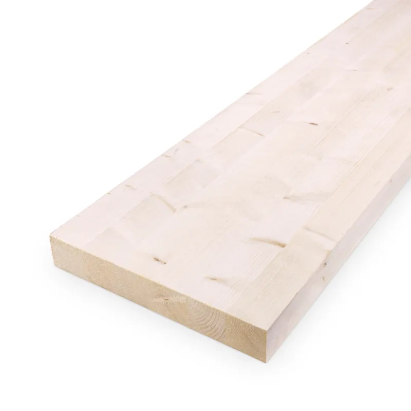 Bestel Nu vuren - plank Vuren plank - 40x400 mm - geschaafd - plank voor binnen - gelamineerd - vurenhout KD 18-20% - Vuren plank - 40x400 mm - geschaafd: 440 cm