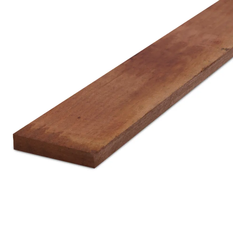 hardhout - plank Cumaru plank - 33x205 mm - fijnbezaagd / ruw - plank voor buiten - cumaru hardhout KD 18-20% - Cumaru plank - 33x205 mm - ruw: 245 cm Laatste Kans
