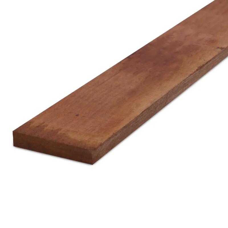 Betaalbaar hardhout - plank Cumaru plank - 33x205 mm - fijnbezaagd / ruw - plank voor buiten - cumaru hardhout KD 18-20% - Cumaru plank - 33x205 mm - ruw: 545 cm