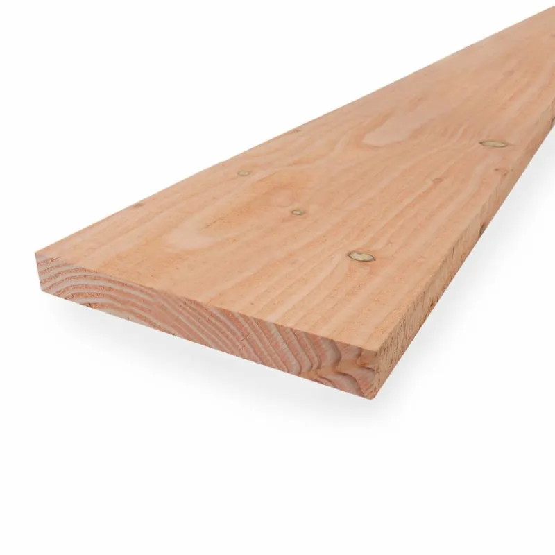 Bestel Nu douglas - plank Douglas plank - 25x150 mm - fijnbezaagd / ruw - plank voor buiten - douglashout KD 18-20% - Douglas plank - 25x150 mm - ruw: 300 cm