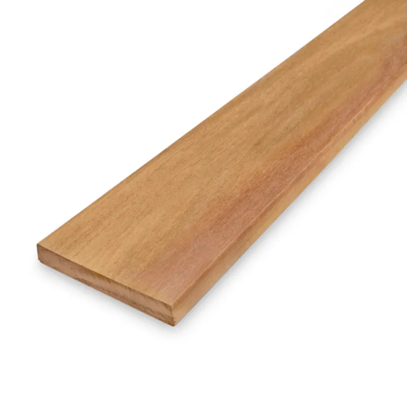 Premium hardhout - plank Garapa plank - 21x145 mm - geschaafd - plank voor buiten - garapa hardhout KD 18-20% - Garapa plank - 21x145 mm - geschaafd: 125 cm