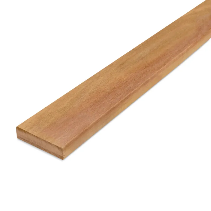 Premium hardhout - plank Garapa plank - 25x64 mm - geschaafd - plank voor buiten - garapa hardhout KD 18-20% - Garapa plank - 25x64 mm - geschaafd: 215 cm