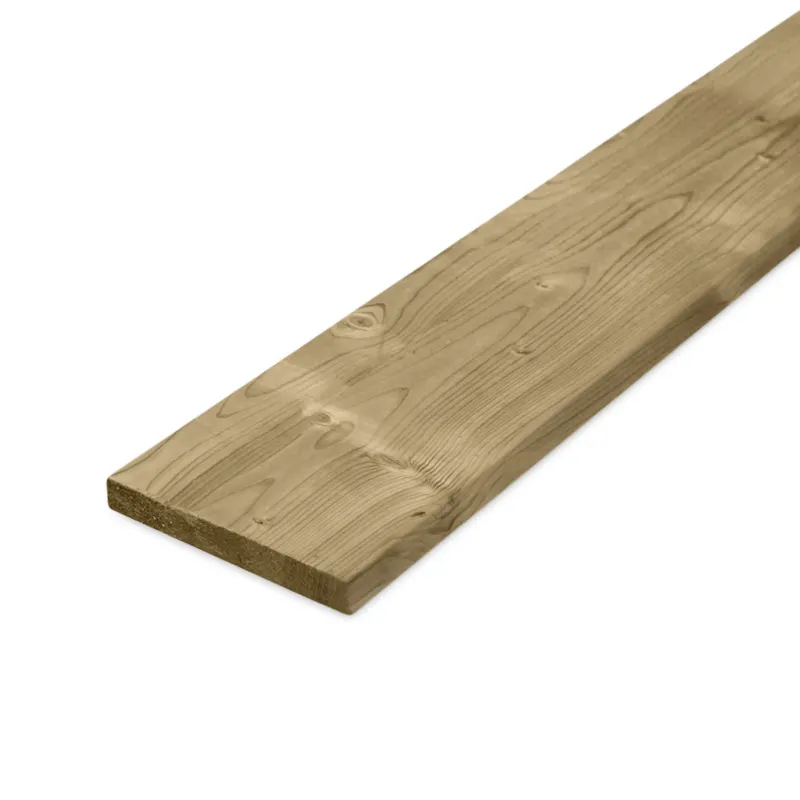 vuren - plank - geimpregneerd Geïmpregneerd vuren plank - 18x145 mm - geschaafd - plank voor buiten - geïmpregneerd vurenhout KD 18-20% - per bundel - 168 stuks - Geïmpregneerd vuren plank - 18x145 mm - geschaafd: 360 cm Gecertificeerd