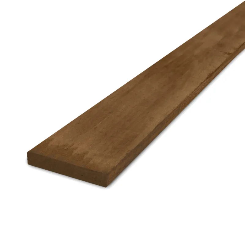 Seizoensaanbieding hardhout - plank Ipé plank - 26x75 mm - fijnbezaagd / ruw - plank voor buiten - ipe hardhout AD 20-25% - Ipé plank - 26x75 mm - ruw: 365 cm