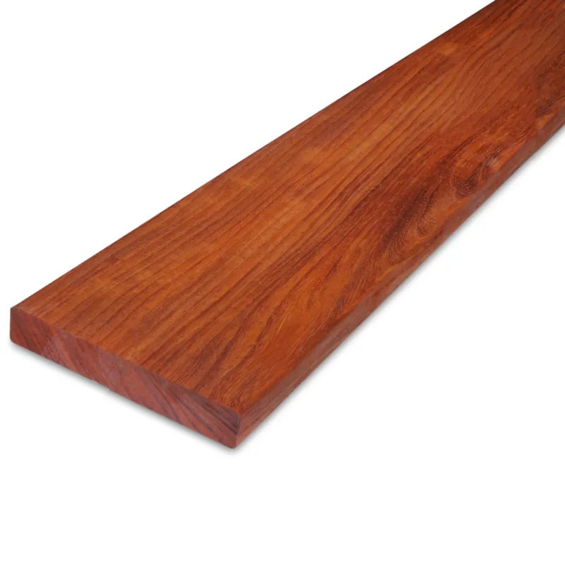 Bestseller hardhout - plank Padoek plank - 21x115 mm - geschaafd - plank voor buiten - padouk hardhout AD 20-25% - Padouk plank - 21x115 mm - geschaafd: 185 cm