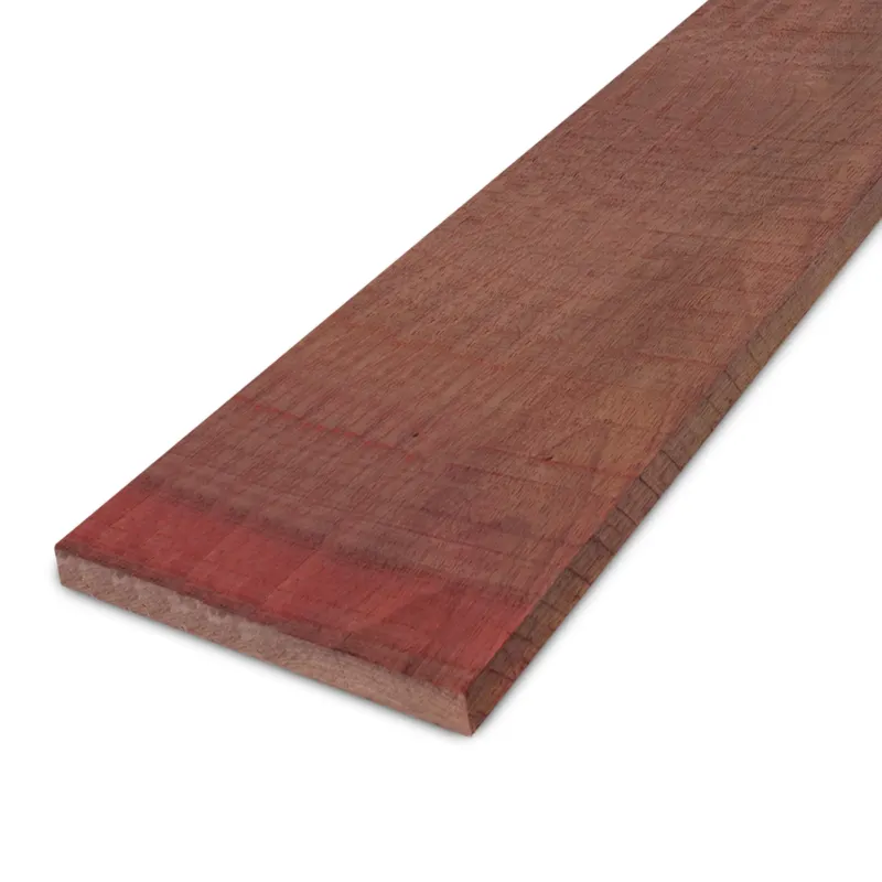 Uitverkoop hardhout - plank Padoek plank - 26x205 mm - fijnbezaagd / ruw - plank voor buiten - padouk hardhout AD 20-25% - Padouk plank - 26x205 mm - ruw: 335 cm