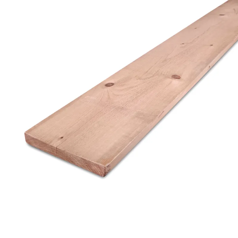 vuren - plank - geimpregneerd Red class wood plank - 28x195 mm - zichtzijde fijnbezaagd / ruw - plank voor buiten - geïmpregneerd red class vuren KD 18-20% - per bundel - 132 stuks - Red class wood plank - 28x195 mm - ruwe zichtzijde: 500 cm Gereduceerde Prijs