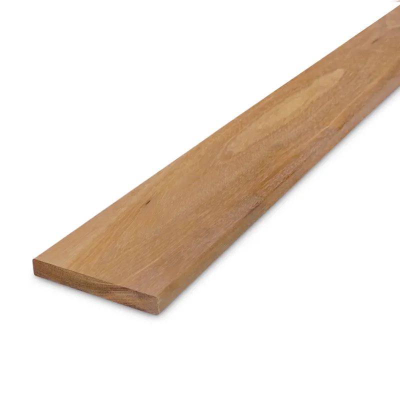 Seizoensaanbieding hardhout - plank Tatajuba plank - 21x145 mm - geschaafd - plank voor buiten - tatajuba hardhout KD 18-20% - Tatajuba plank - 21x145 mm - geschaafd: 460 cm