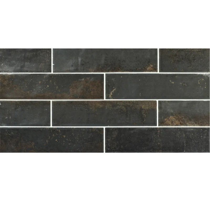 Wandtegel Magnetism Graphite 6.3x25 cm (Prijs per M2) Weekendaanbieding