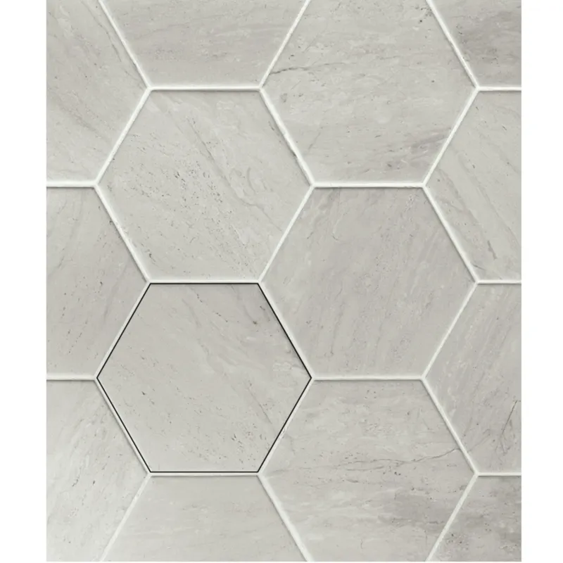 Verona Hexagon Grey Keramiek 13.9x16cm (Prijs per 0.42 M2) Grijs STILE7490 Seizoensaanbieding