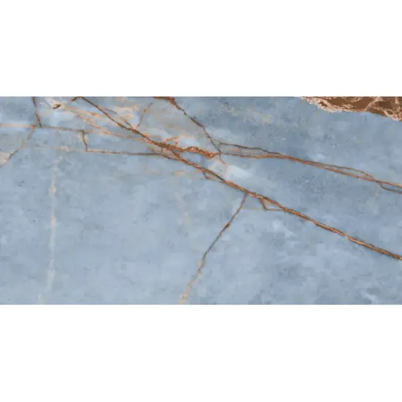 Speciale Aanbieding Vloertegel Douglas & Jones Magnum 60x120 cm Marmerlook Gerectificeerd 6 mm Gepolijst Azure (prijs per m2)