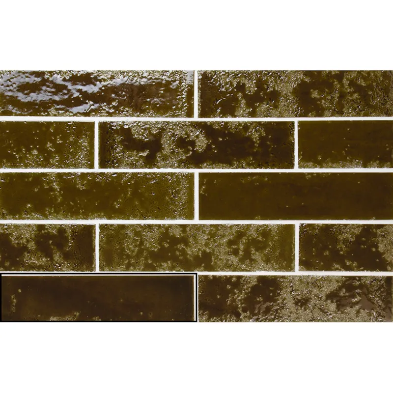 Lage Kosten Wandtegel Stardos Pukka 6,4x26 cm Army Green (Prijs per M2)