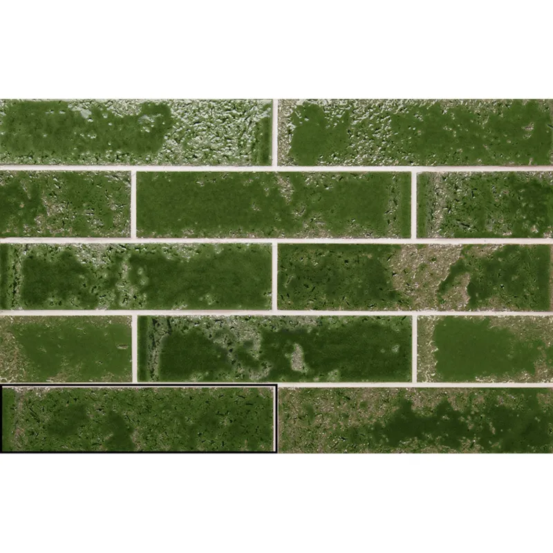 Wandtegel Stardos Pukka 6,4x26 cm Crocodile Green (Prijs per M2) Beperkt Aanbod
